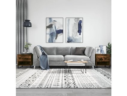 vidaXL Konferenčné stolíky 2 ks dymový dub 50x46x50cm kompozitné drevo