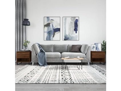 vidaXL Konferenčné stolíky 2 ks hnedý dub 50x46x50 cm kompozitné drevo