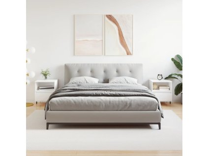 vidaXL Nočné stolíky 2 ks biele 40x35x50 cm kompozitné drevo