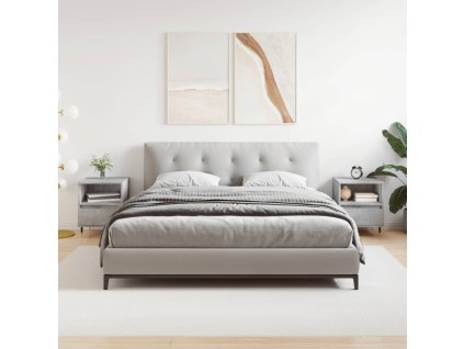 vidaXL Nočné stolíky 2 ks betónové sivé 40x35x50 cm kompozitné drevo