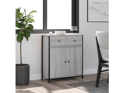 vidaXL Komoda sivá sonoma 70x30x80 cm kompozitné drevo