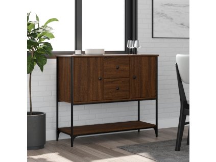 vidaXL Komoda hnedý dub 100x36x85 cm kompozitné drevo