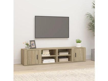 vidaXL Nástenné skrinky 2 ks dub sonoma 80x31,5x36 cm spracované drevo