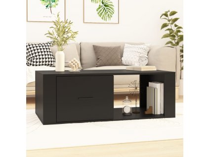 vidaXL Konferenčný stolík čierny 100x50,5x35 cm spracované drevo