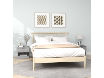 vidaXL Nočné stolíky 2 ks sivý dub sonoma spracované drevo