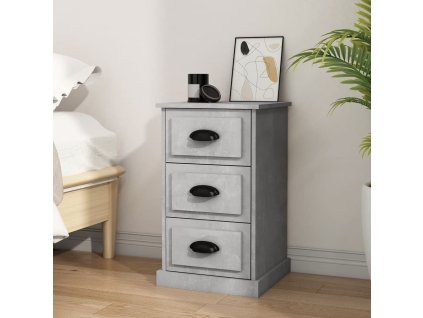 vidaXL Nočný stolík betónovo sivý 39x39x67 cm kompozitné drevo