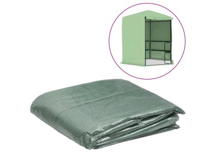 vidaXL Náhradný kryt na skleník (6,5025 m²) 255x255x194 cm zelený