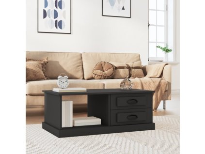vidaXL Konferenčný stolík čierny 90x50x35 cm kompozitné drevo