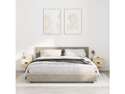 vidaXL Nástenné nočné stolíky 2 ks dub sonoma 41,5x36x28cm