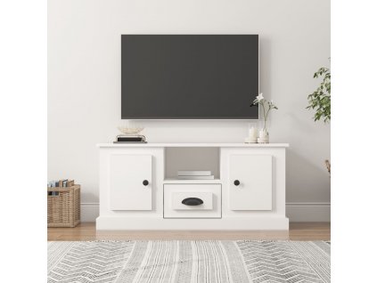 vidaXL TV skrinka biela 100x35,5x45 cm kompozitné drevo
