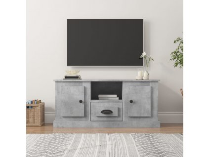 vidaXL TV skrinka betónová sivá 100x35,5x45 cm kompozitné drevo