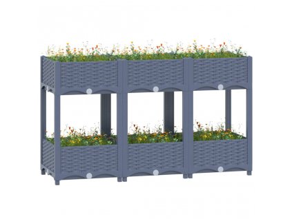 vidaXL Vyvýšený záhon 120x40x71 cm polypropylén