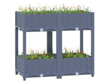 vidaXL Vyvýšený záhon 80x40x71 cm polypropylén