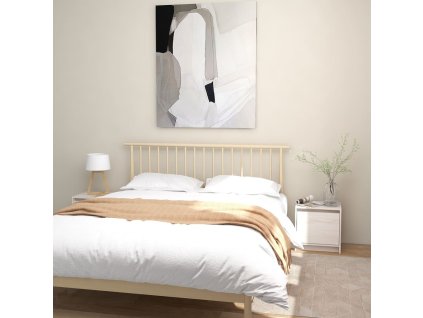 vidaXL Nočné stolíky 2 ks biele 40x30,5x40 cm borovicový masív