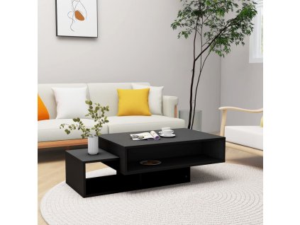 vidaXL Konferenčný stolík čierny 105x55x32 cm drevotrieska