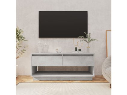 vidaXL TV skrinka betónová sivá 102x41x44 cm drevotrieska