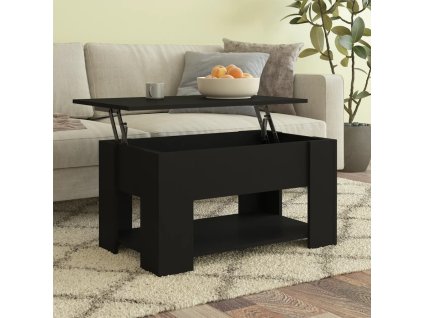 vidaXL Konferenčný stolík čierny 79x49x41 cm spracované drevo