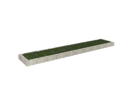 vidaXL Gabiónový vyvýšený záhon pozinkovaná oceľ 500x100x20 cm