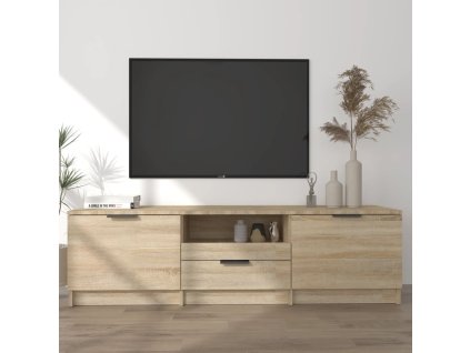 vidaXL TV stolík dub sonoma 140x35x40 cm spracované drevo