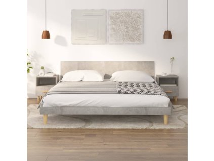 vidaXL Nočné stolíky 2 ks betónové sivé 40x35x47 cm