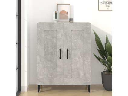 vidaXL Komoda betónovo sivá 69,5x34x90 cm spracované drevo