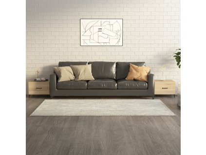 vidaXL Konferenčné stolíky s kovovými nohami 2ks dub sonoma 50x50x40cm