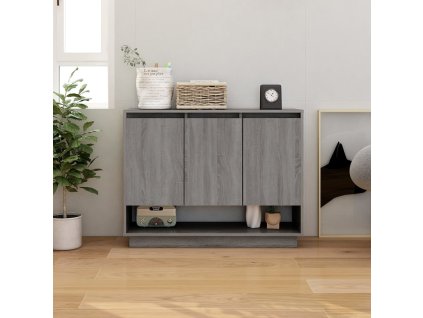 vidaXL Komoda sivý dub sonoma 97x31x75 cm drevotrieska