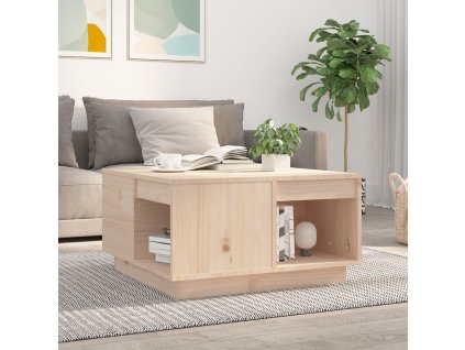 vidaXL Konferenčný stolík 60x61x32,5 cm borovicový masív