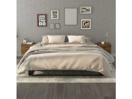 vidaXL Nočné stolíky 2 ks dymový dub 40x35x47,5 cm