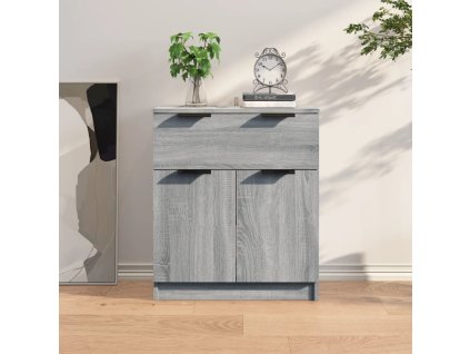 vidaXL Komoda sivý dub sonoma 60x30x70 cm spracované drevo