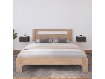 vidaXL Nástenné nočné stolíky 2 ks sivé 40x29,5x22 cm