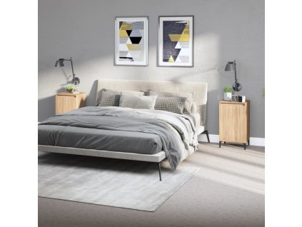 vidaXL Nočné stolíky 2 ks dub sonoma 40x35x70 cm spracované drevo