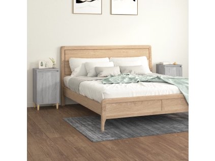 vidaXL Nočné stolíky 2 ks sivé sonoma 40x35x70 cm spracované drevo
