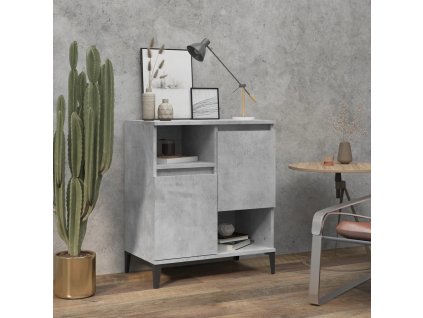 vidaXL Komoda betónovo sivá 60x35x70 cm spracované drevo