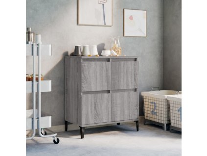 vidaXL Komoda sivý dub sonoma 60x35x70 cm spracované drevo