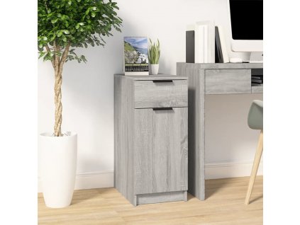 vidaXL Kancelárska skrinka sivá sonoma 33,5x50x75 cm spracované drevo