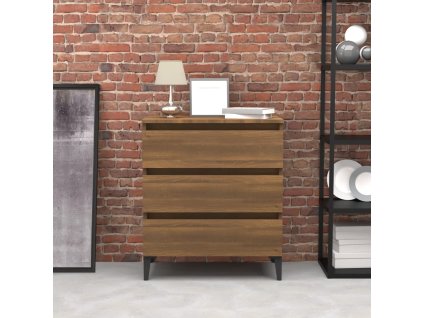 vidaXL Komoda hnedý dub 60x35x69 cm spracované drevo
