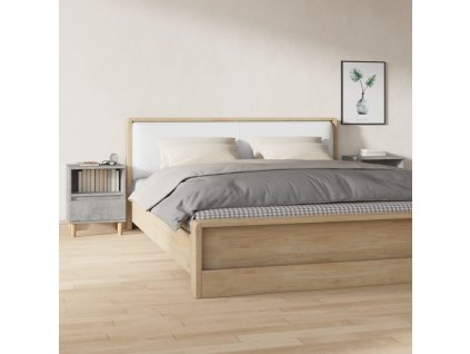 vidaXL Nočné stolíky 2 ks betónové sivé 40x35x50 cm