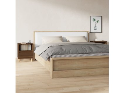 vidaXL Nočné stolíky 2 ks hnedý dub 40x35x50 cm