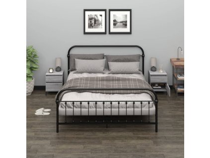 vidaXL Nočné stolíky 2 ks sivý dub sonoma 40x35x50 cm