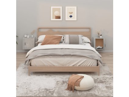 vidaXL Nástenné nočné stolíky 2 ks betónovosivé 50x30x47 cm