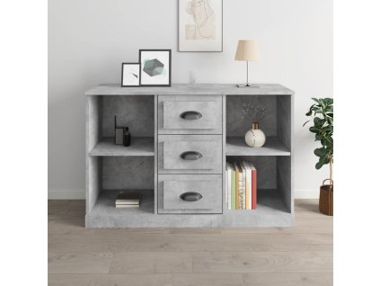 vidaXL Komoda betónovo sivá 104,5x35,5x67,5 cm kompozitné drevo