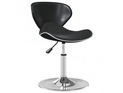 vidaXL Jedálenská stolička čierna umelá koža