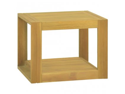 vidaXL Nástenná kúpeľňová skrinka 45x45x35 cm masívne teakové drevo