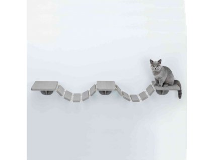 TRIXIE Nástenný rebrík pre mačky 150x30 cm sivo-hnedý