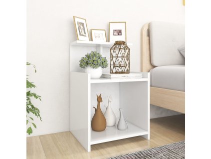 vidaXL Nočné stolíky 2 ks, biele 40x35x60 cm, kompozitné drevo