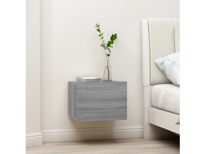 vidaXL Nočné stolíky 2 ks sivý dub sonoma 40x30x30 cm spracované drevo