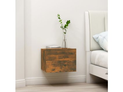 vidaXL Nočné stolíky 2 ks dymový dub 40x30x30 cm spracované drevo