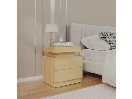 vidaXL Nočný stolík dub sonoma 45x35x52 cm drevotrieska