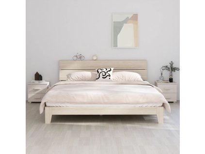 vidaXL Nočné stolíky HAMAR 2 ks, biele 40x35x44,5 cm, borovica